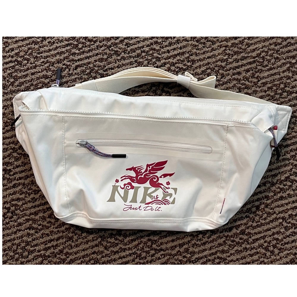 Nike Premium Hip Pack Sail White Pegasus Graphic Fanny Pack IQ0978-133 8L